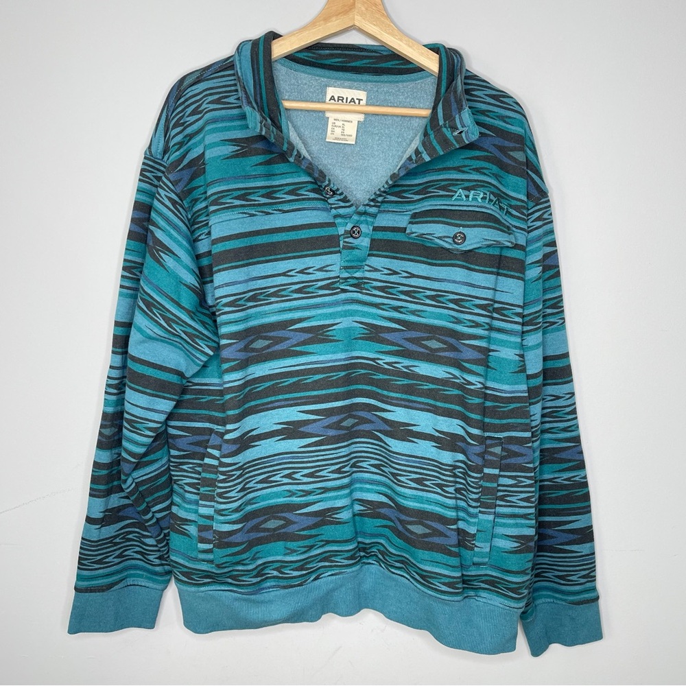 Men’s Ariat cotton rich mock neck sweatshirt size X-Large xl